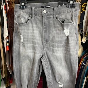 FASHION NOVA MYSTERIOUS GAL JEANS GREY SZ 9/29